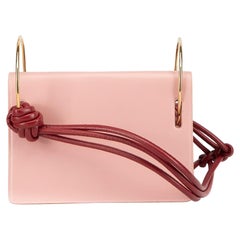 Roksanda Pink Leather Knotted Hoop Crossbody Bag