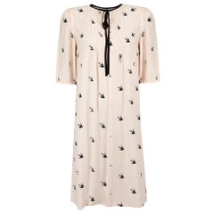 Alexander McQueen McQ - Robe rose à imprimé coquelicot, taille M