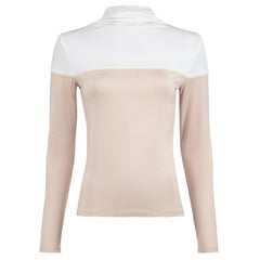 Used Max Mara Pink Turtleneck Long Sleeve Top Size M