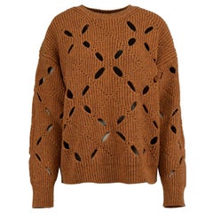 Acne Studios Burnt Orange Wool Knit Jumper Size XS