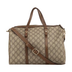 Used Gucci Brown GG Supreme Nice Boston Handbag