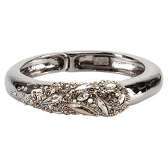 Alexis Bittar Silver Embellished Magnetic Cuff Bracelet