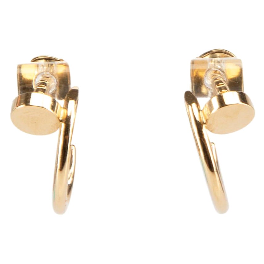Cartier Juste un Clou Diamond Gold Earrings at 1stDibs