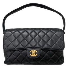 Borsa A Spalla Chanel 2.55 Double Face Nera 