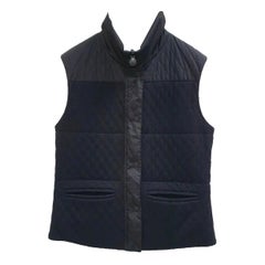 Chanel Black Wool Sleevless Vest Jacket 