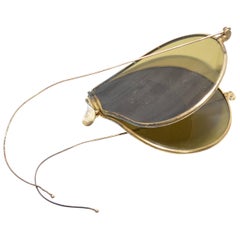 Leyne Vintage 1940er Aviator Flat Lens klappbare Sonnenbrille