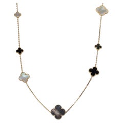 Van Cleef & Arpels Magic Alhambra Mother of Pearl 18k Yellow Gold 16 Motif
