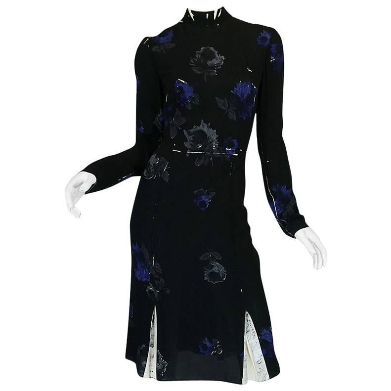 F/W 2005 Look #43 Runway Floral Silk Prada Dress