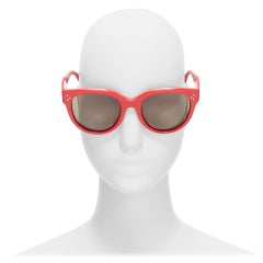 OLD CELINE Phoebe Philo CL41755 Audrey rote graue Linse Sonnenbrille