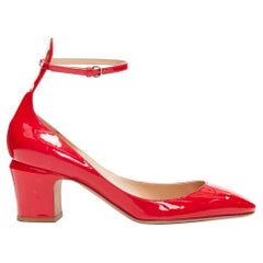 VALENTINO Tango 60 red patent leather Maryjane pumps EU38.5