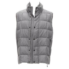 Moncler Norme Afnor G32-003 gris laine matelassée veste polaire Sz.6 XXL