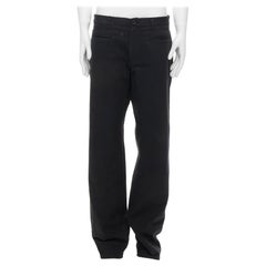 YOHJI YAMAMOTO HOMME - Pantalon large à poches en coton noir JP4 XL