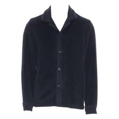 STEPHAN SCHNEIDER chemise à col cranté en laine d'alpaga noire 3 M