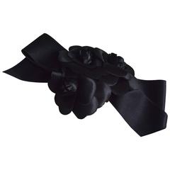 80s Large Chanel Flower Bow Barrette