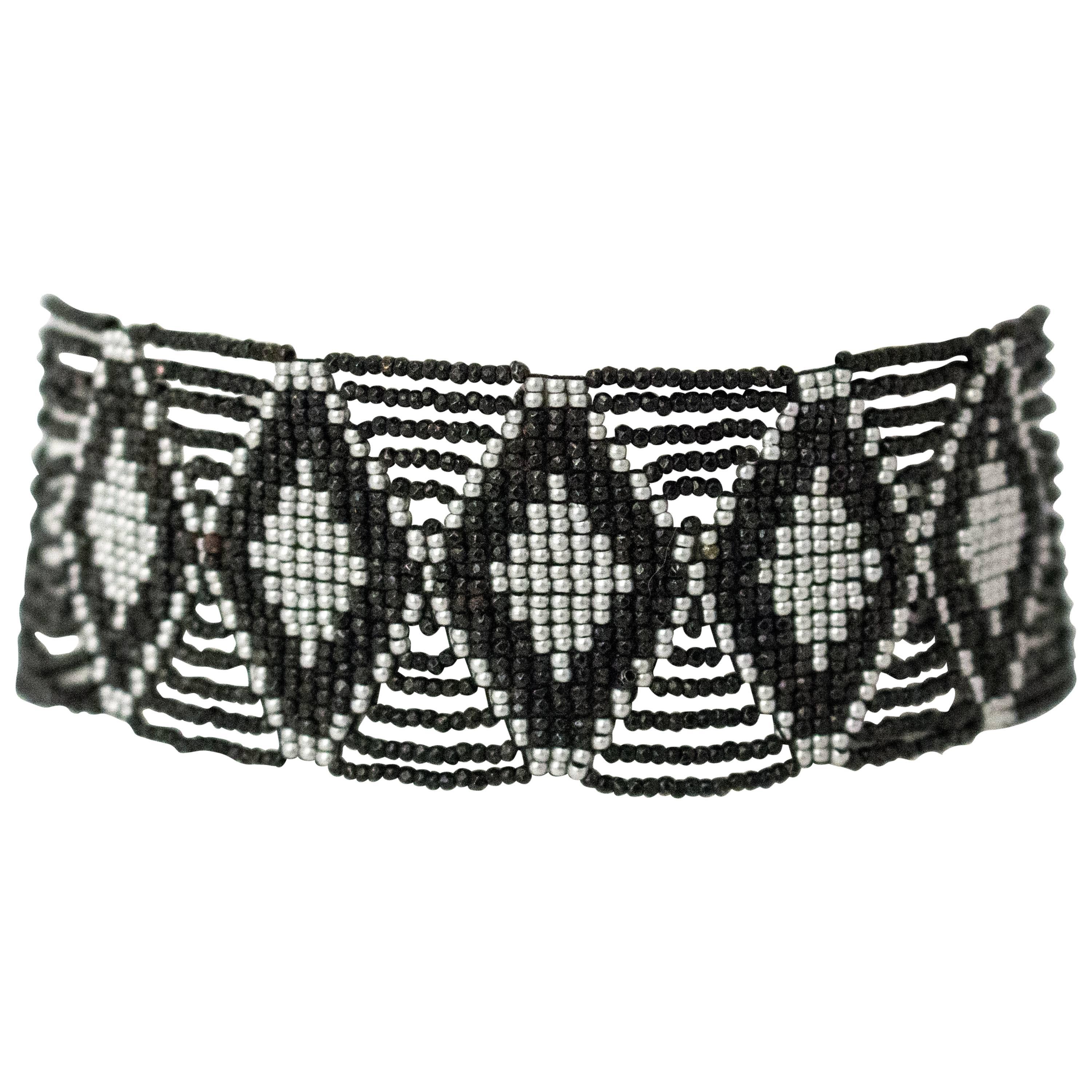 20s Tribal Hand Beaded Choker