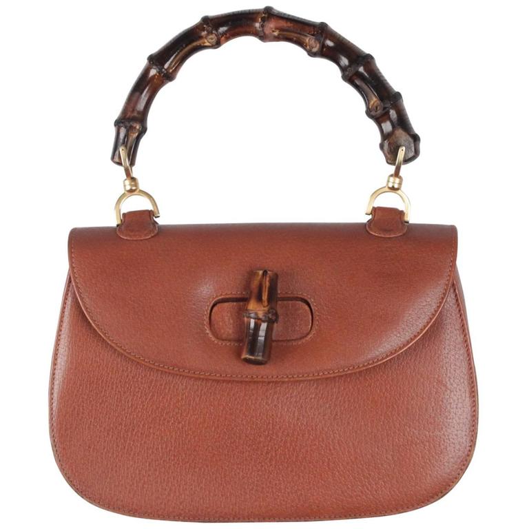 tan bamboo purse