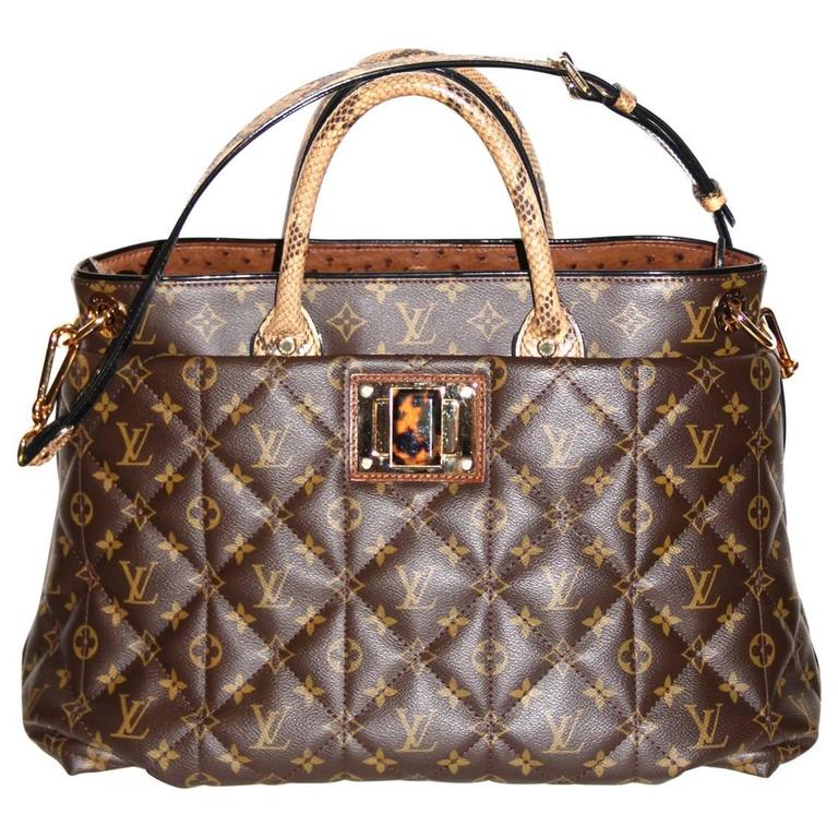 Louis Vuitton Tote Monogram Etoile Bag Quilted Canvas Limited Edition at 1stdibs