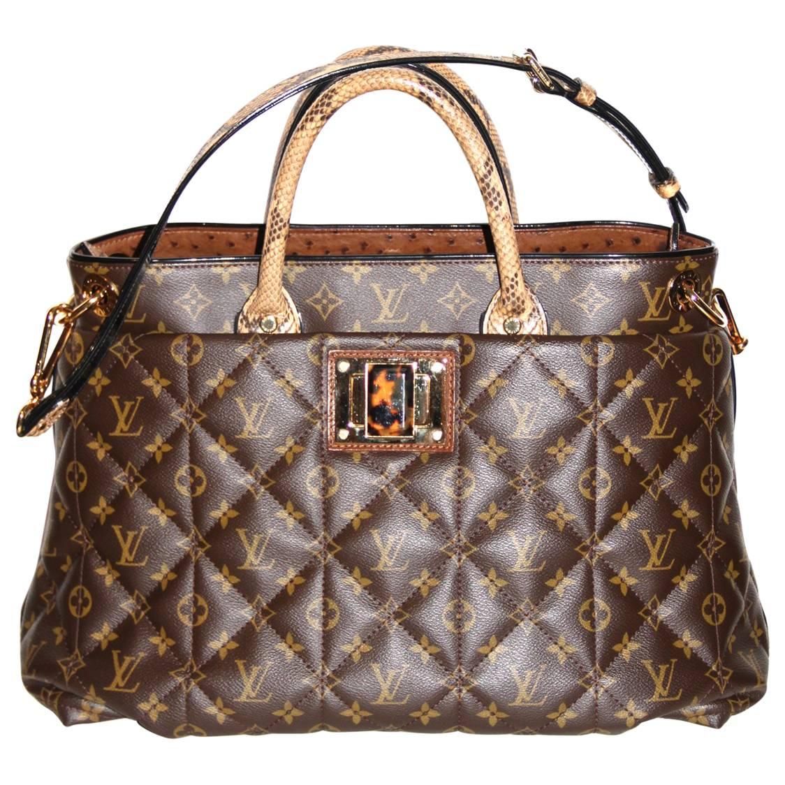Louis Vuitton Tote Monogram Etoile Bag Quilted Canvas Limited Edition 