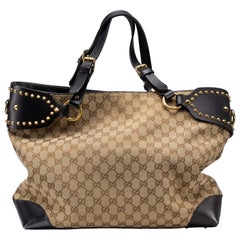 Gucci GG Canvas Studded Patti Tote Bag