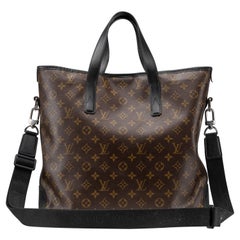 Used Louis Vuitton Macassar Davis Shopper Canvas Tote Bag