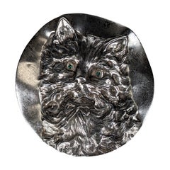 Vintage French Edwardian Cat Brooch