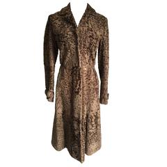 Marni Bronze Persian Lamb Long Coat 11