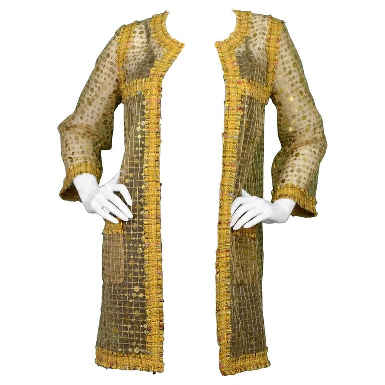 Gold sheer jacket store