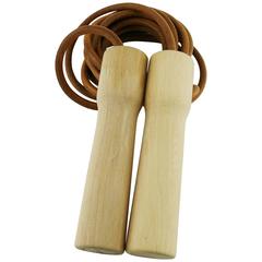 Hermes Uber Rare Limited Edition "A Sporting Life" Wood and Leather Jumping Rope 5