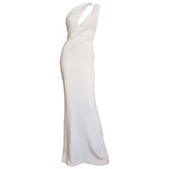 Fabulous J Mendel One Shoulder Slash Front Gown 10
