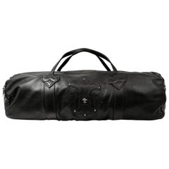 Used Chrome Hearts Black Glove Leather Limited Edition XL Travel Bag