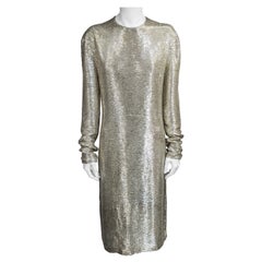 Stupendo tubino con perline di Yves Saint Laurent by Alber Elbaz, A/I 2000
