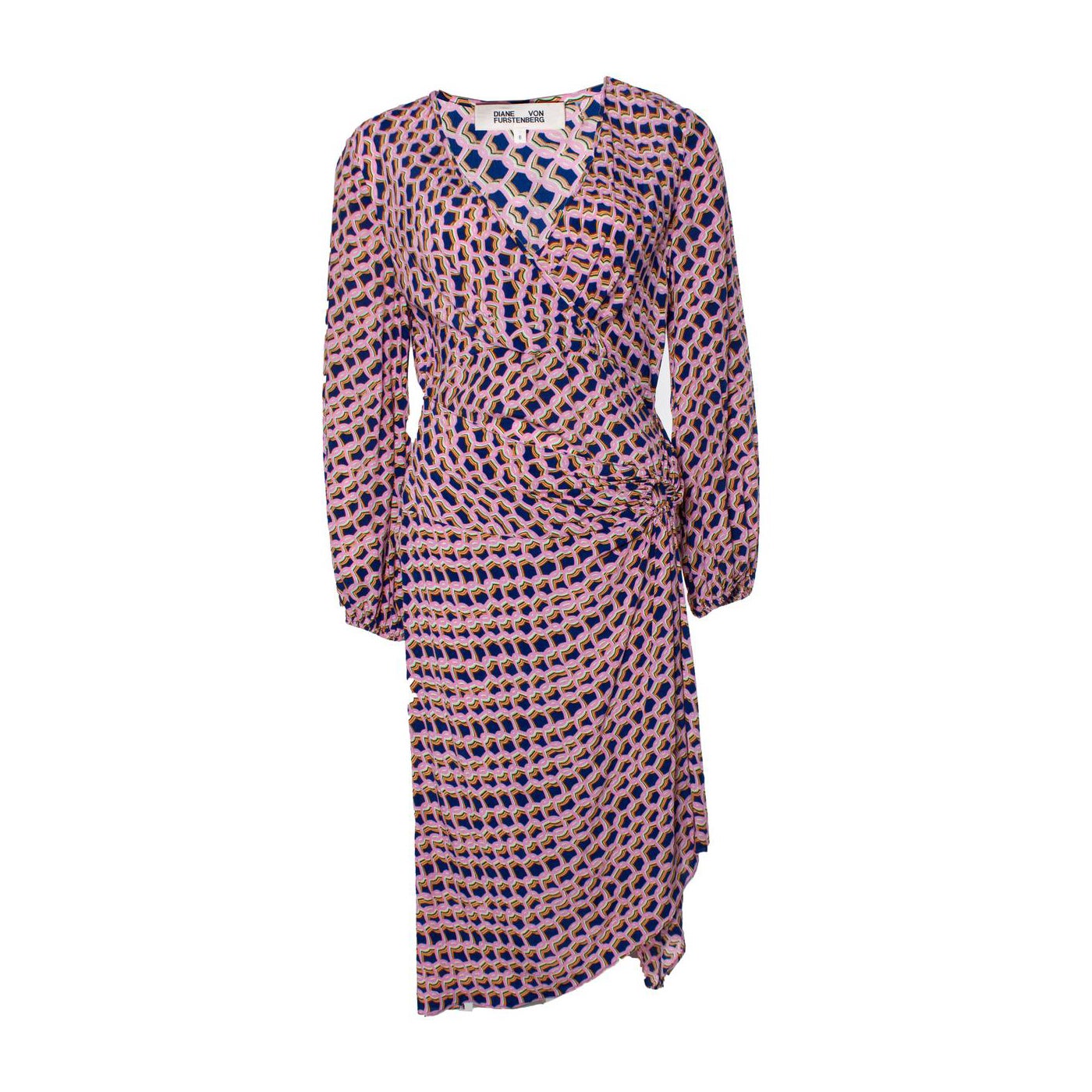 Diane Von Furstenberg, Midi dress with graphic print For Sale