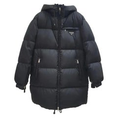 Prada Re-Nylon Black Puffer Coat Jacket