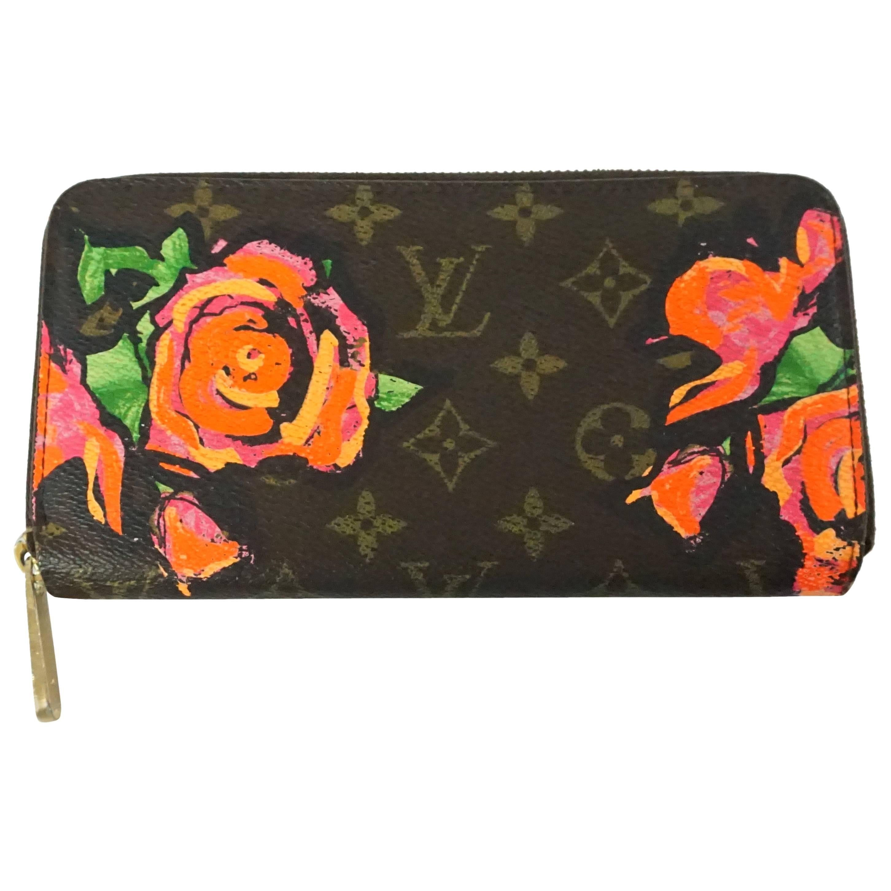 Louis Vuitton Brown Monogram Stephen Sprouse Floral Wallet - 2009