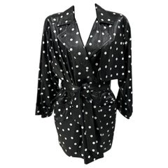 Vintage Trench in pelle a pois Gianfranco Ferre’ anni '80