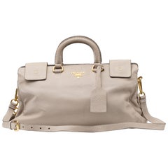 Prada Cervo Handbag Leather Shoulder Bag