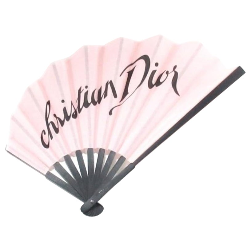 Christian Dior Iconic Fan with Logos For Sale