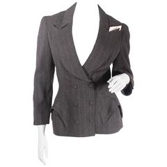 Vintage 80s Mugler Double Breasted Skirt Suit