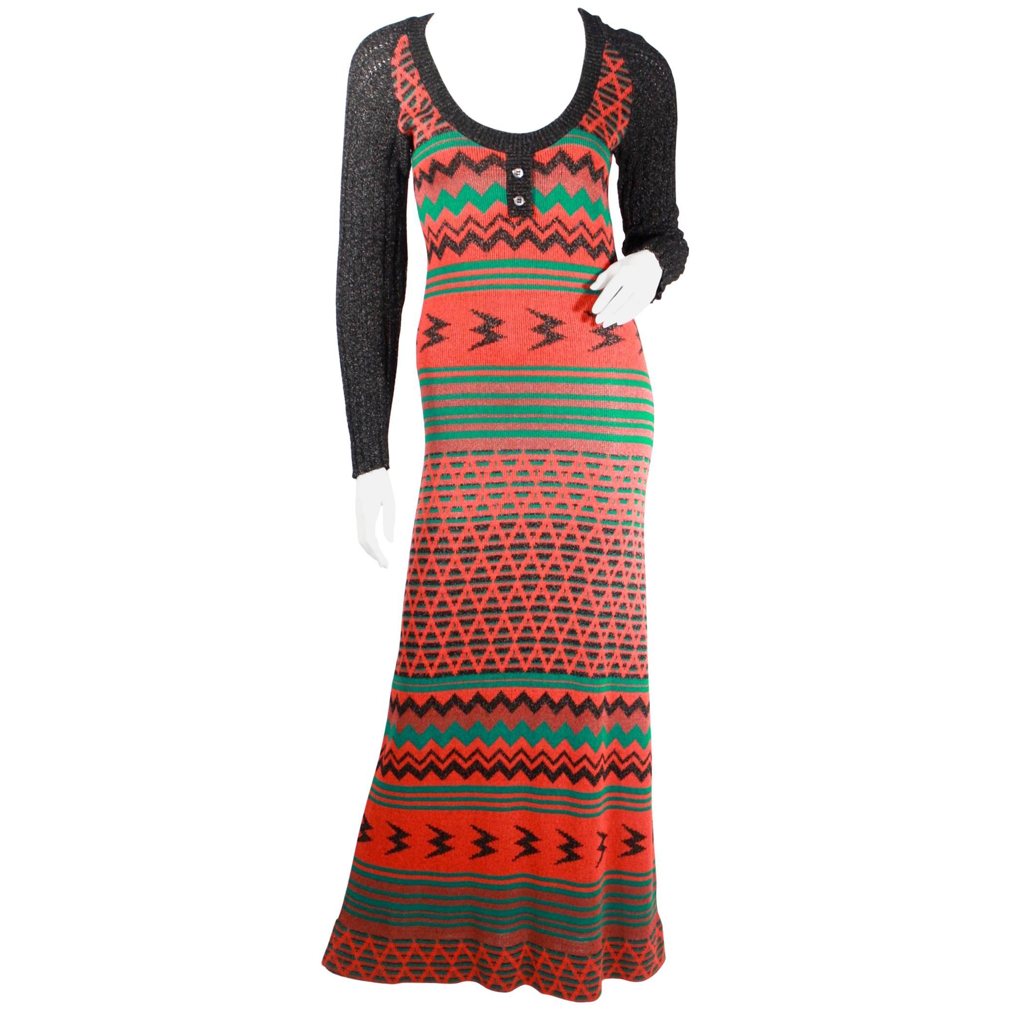 1970s Sant Angelo Knit Dress For Sale