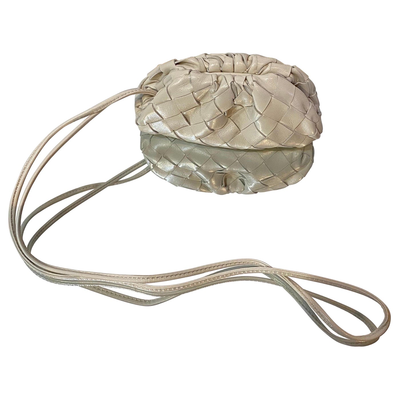 Mini Bottega Veneta Woven leather Bag at 1stDibs