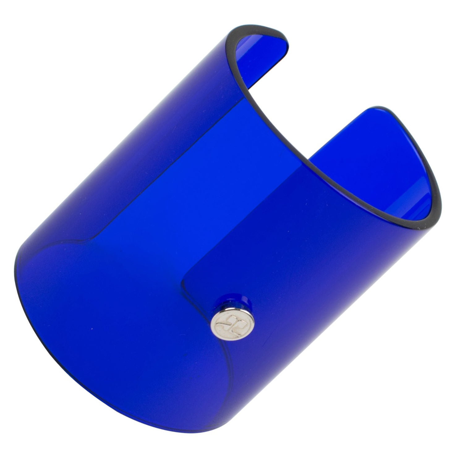 Courreges Paris Cobalt Blue Resin Lucite Cuff Bangle Bracelet For Sale