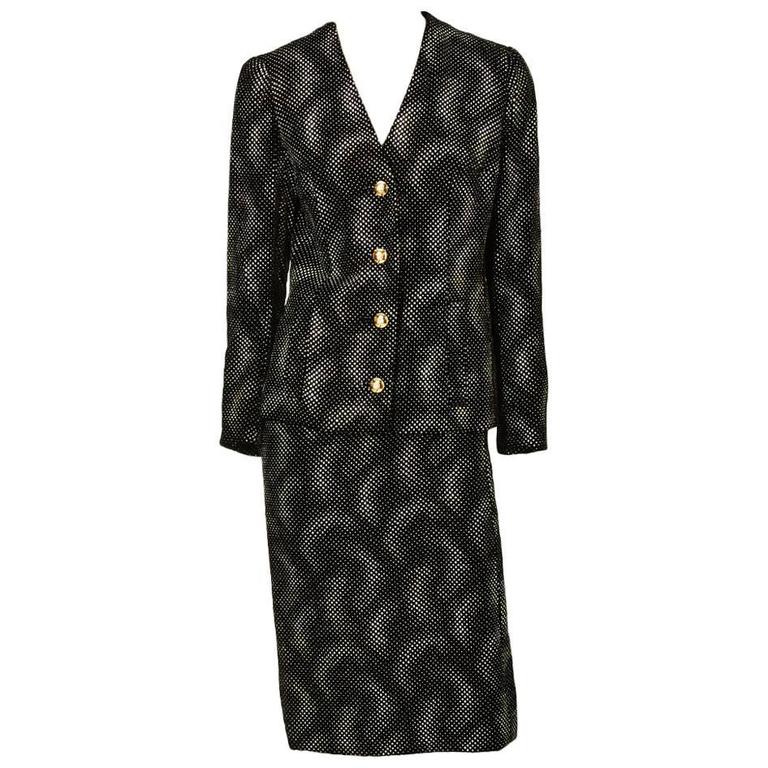 Givenchy Couture Velvet Dinner Suit For Sale at 1stDibs