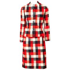 Givenchy Couture Plaid Day Suit