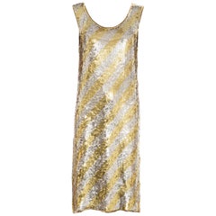 Marc Bohan for Christian Dior Embroidered Sequin Dress, Circa 1970s