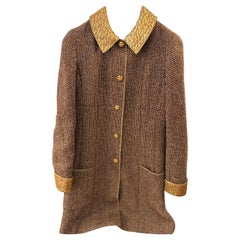 Cappotto da passerella Chanel Autunno Inverno 1996 con bottoni Gripoix