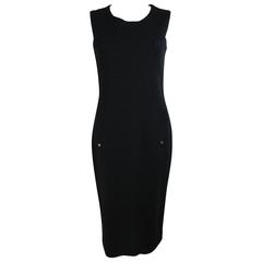 Chanel Black Wool Dress 11