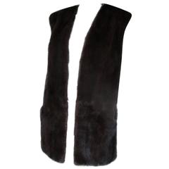 Vintage sleeveless mink fur vest