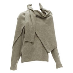 OLD CELINE Phoebe Philo 2018 khaki 2 in 1 raglan sweater M