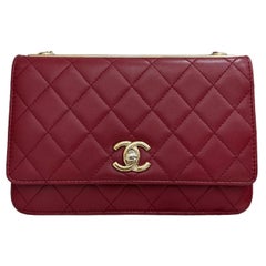 Borsa A Tracolla Chanel Wallet On Chain Rossa 2016/2017
