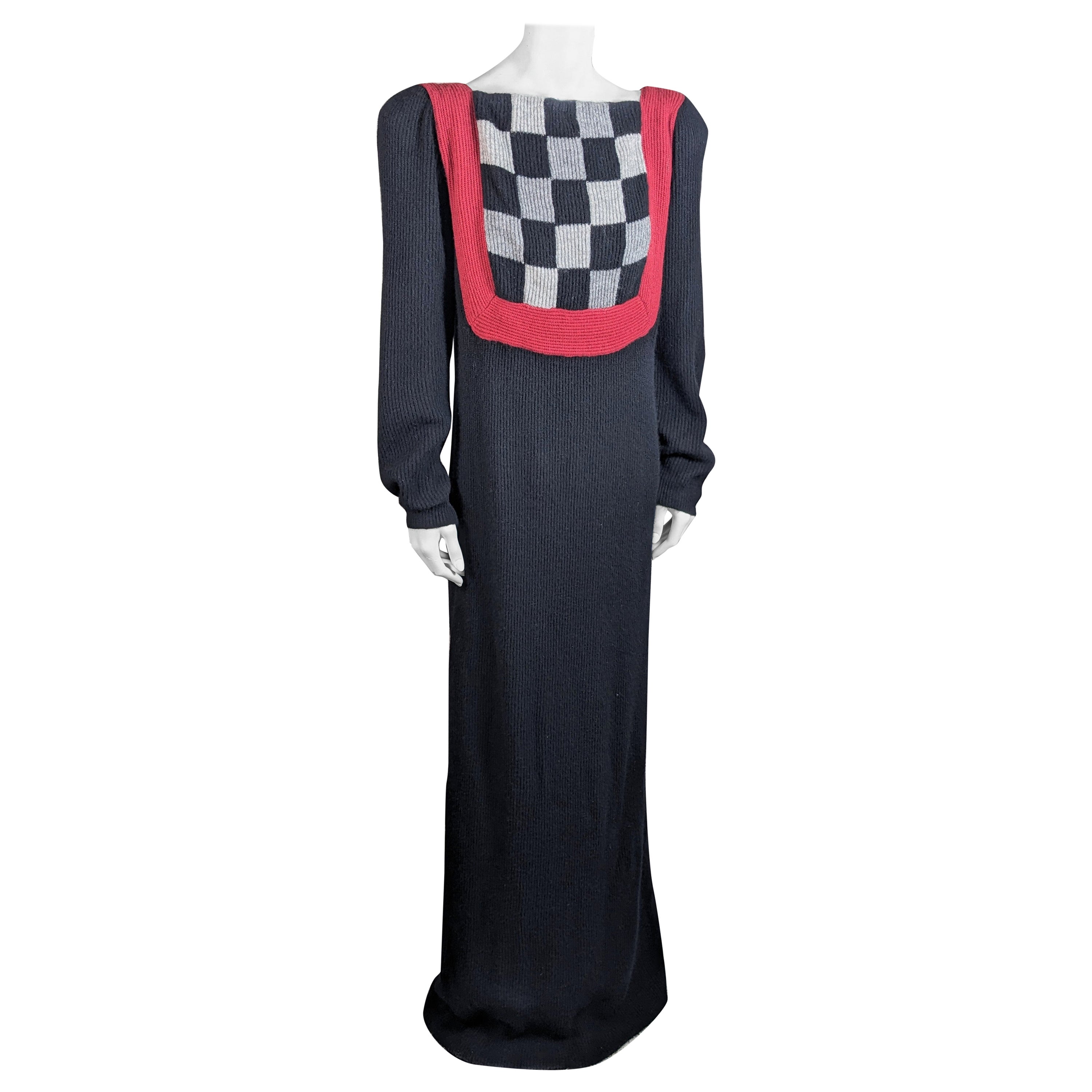 Bob Mackie - Robe en tricot de cachemire en vente